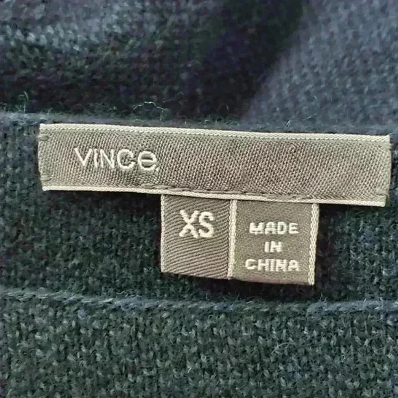 Vince Dolman Sleeve Sweater Dress XS Wool Cashmere Blend Deep Green - Picture 6 of 7